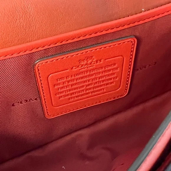 Coral Coach Crossbody Bag - Picture 3 of 5